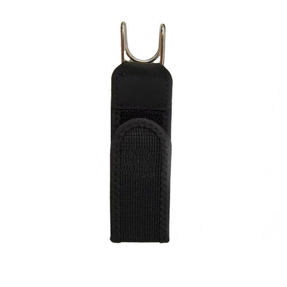 No-buckle belt black with letter design
