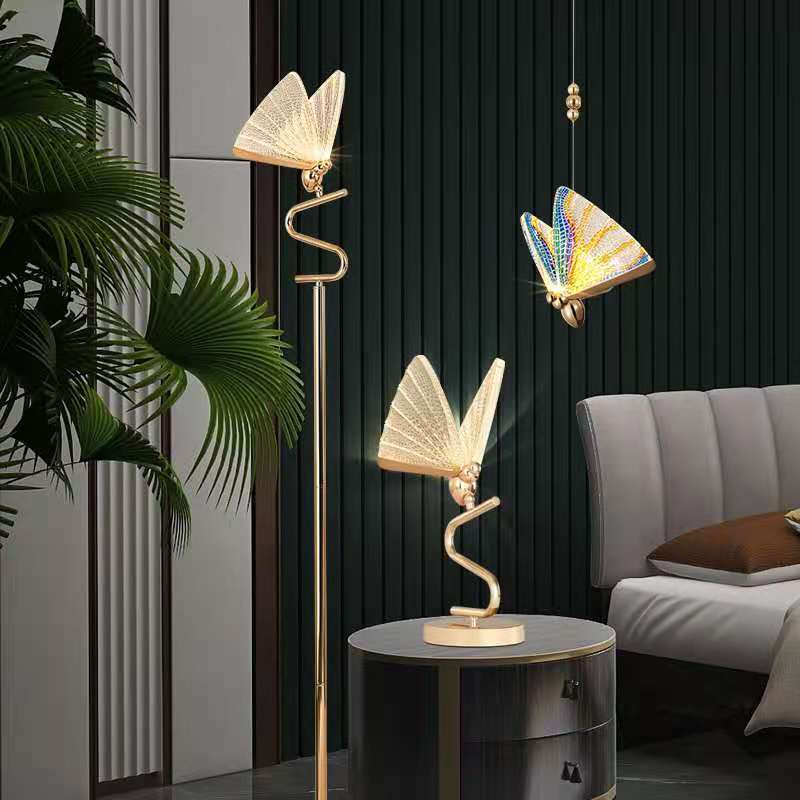 Butterfly art chandelier lamp