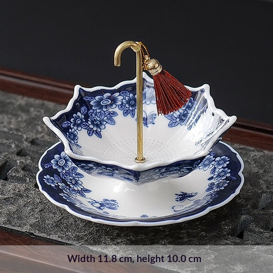 Celadon tea strainer set