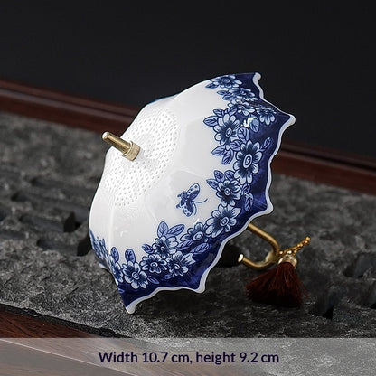 Peony flower tea infuser set