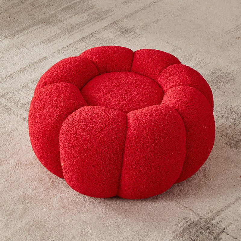 Kids mini sofa stool red cashmere