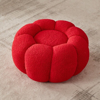 Kids mini sofa stool red cashmere