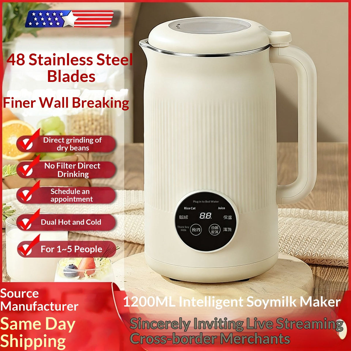 Mini juicer compact size on counter