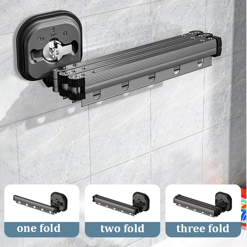 Suction cup folding drying rack aluminum design