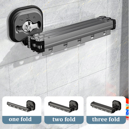 Suction cup folding drying rack aluminum design