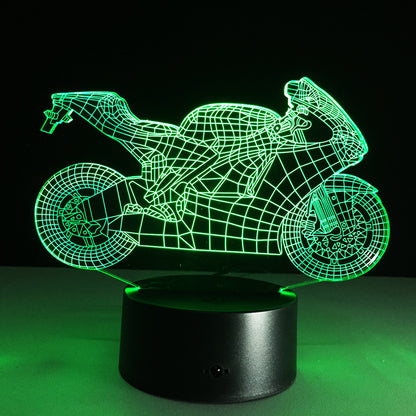 Motorcycle-style LED desk lamp