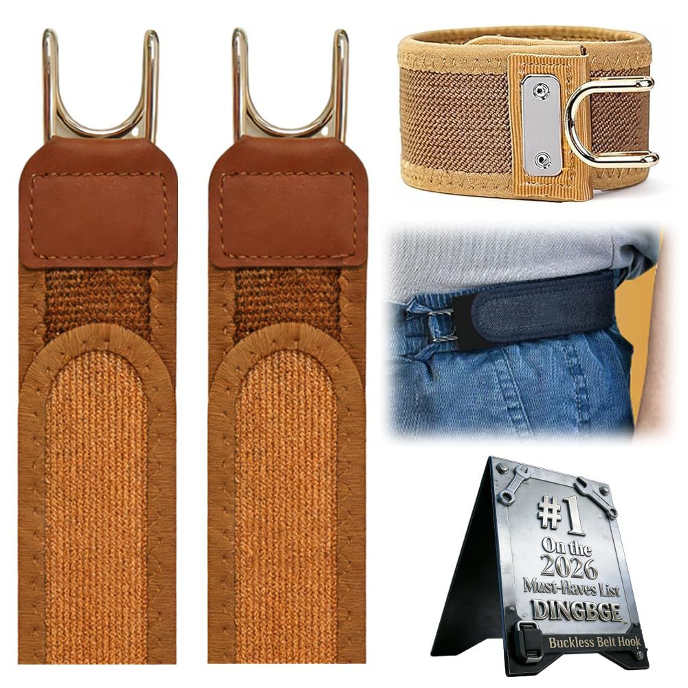 No-buckle belt white variant