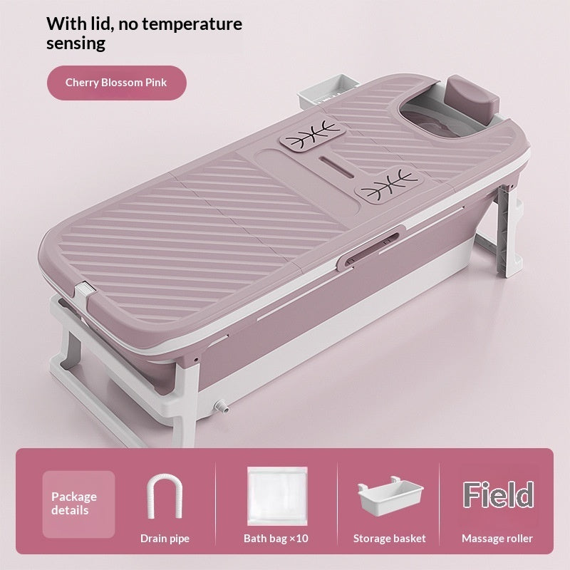 Foldable bathtub sakura pink color