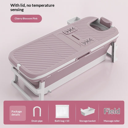 Foldable bathtub sakura pink color