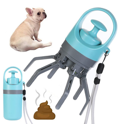 Portable dog pooper scooper with bag dispenser
