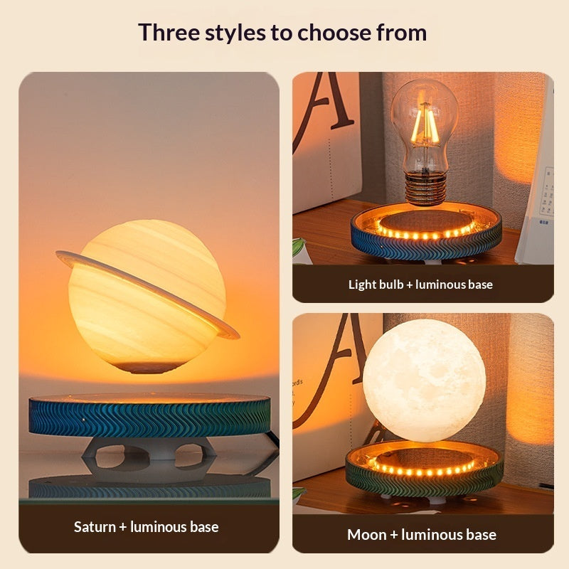 Magnetic levitation moon orb floating base