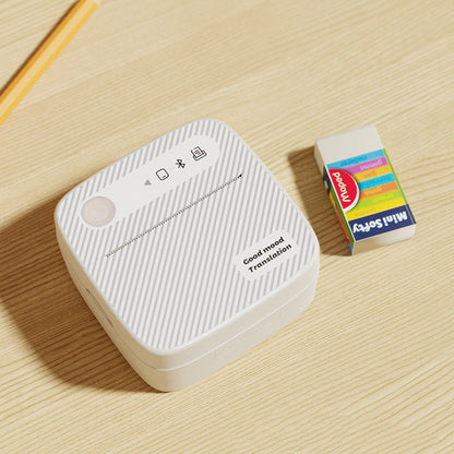 Mini label printer blue bear design