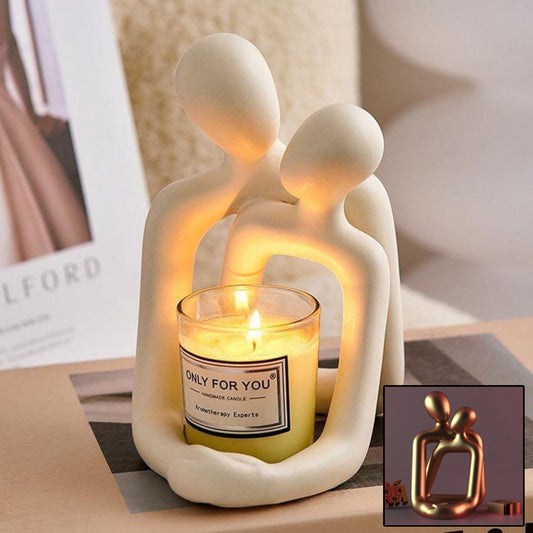 Loving couple resin statue home decor
