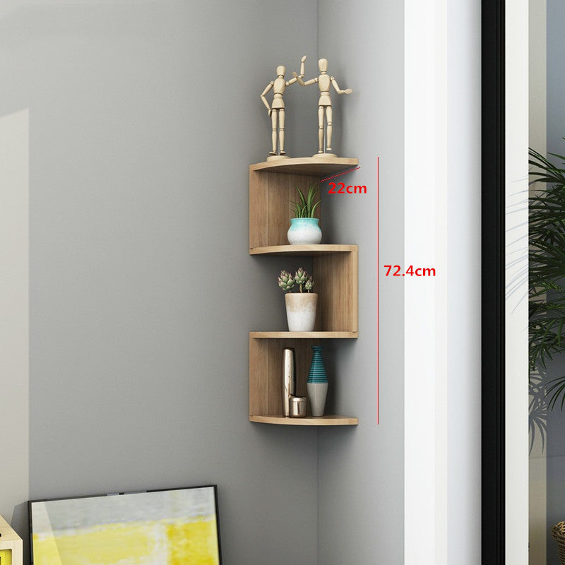 3-tier corner shelf installation