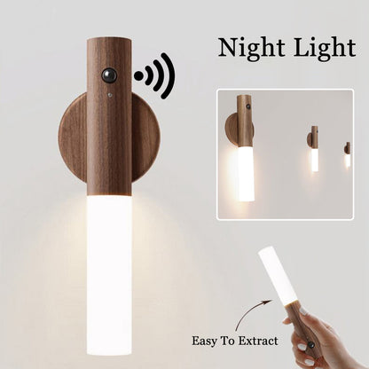 Motion-sensor magnetic LED night light