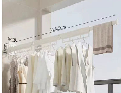 Suction cup folding drying rack installation