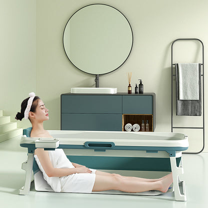 Foldable bathtub sky blue color