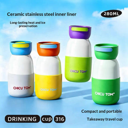 Mini portable thermos mug