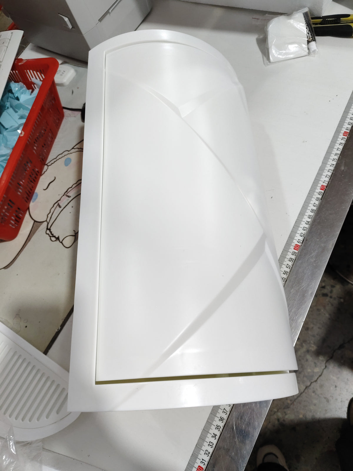 Triangle corner shelf color options