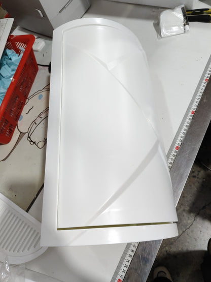 Triangle corner shelf color options