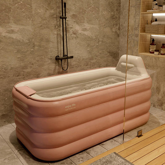 Inflatable folding bath tub