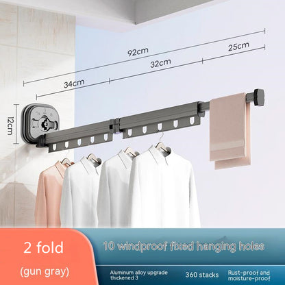 Suction cup folding drying rack color options