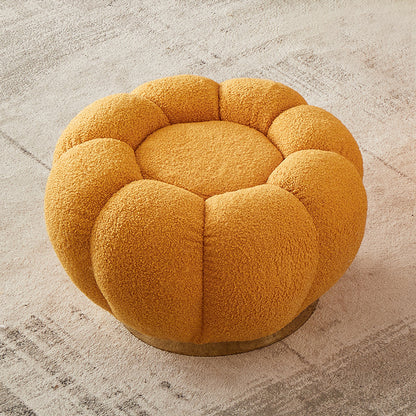 Kids mini sofa stool yellow cashmere