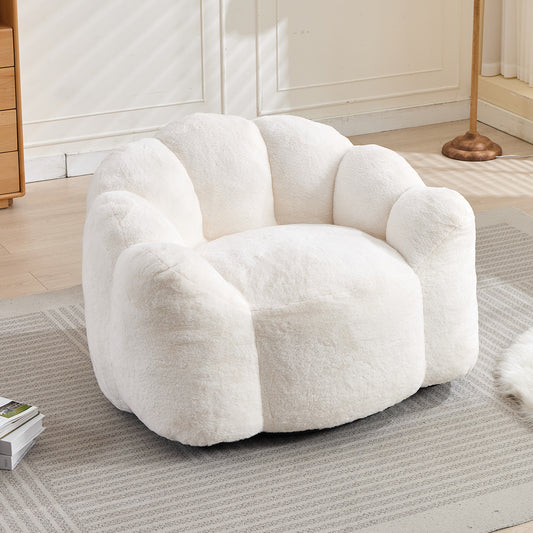 Lotus compression bean bag sofa white