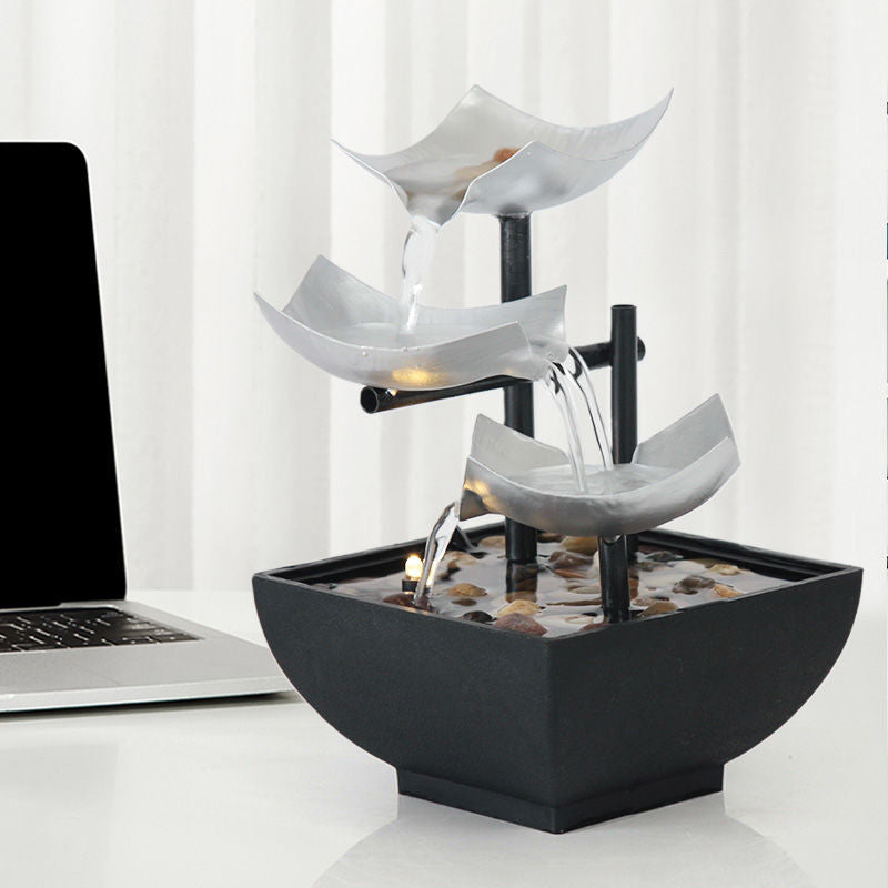 Desktop flowing water fountain decor