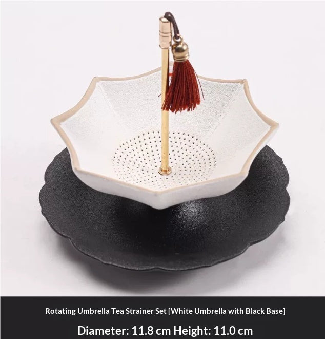 Peony flower tea strainer detail