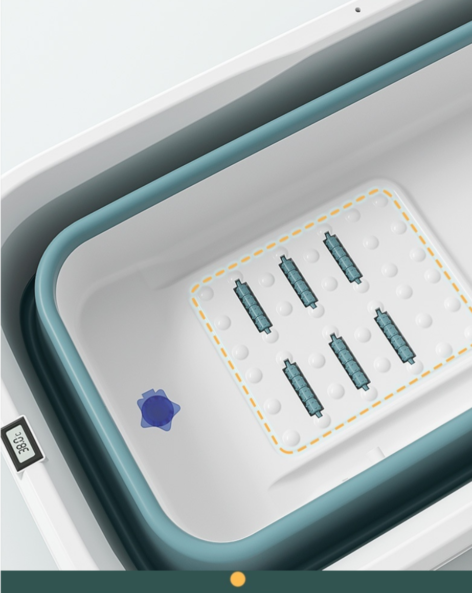 Foldable Temperature-Sensing Bathtub