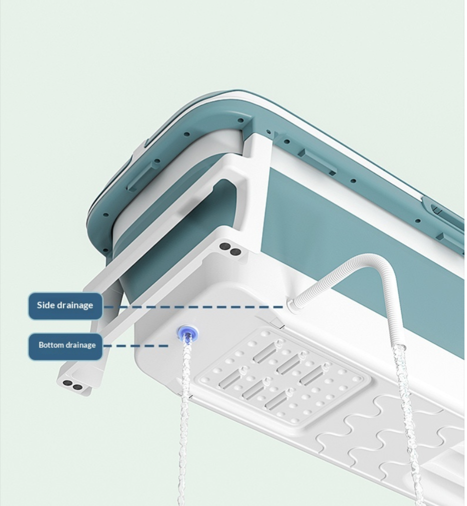 Foldable Temperature-Sensing Bathtub