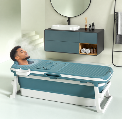 Foldable Temperature-Sensing Bathtub