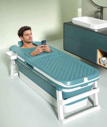 Foldable Temperature-Sensing Bathtub