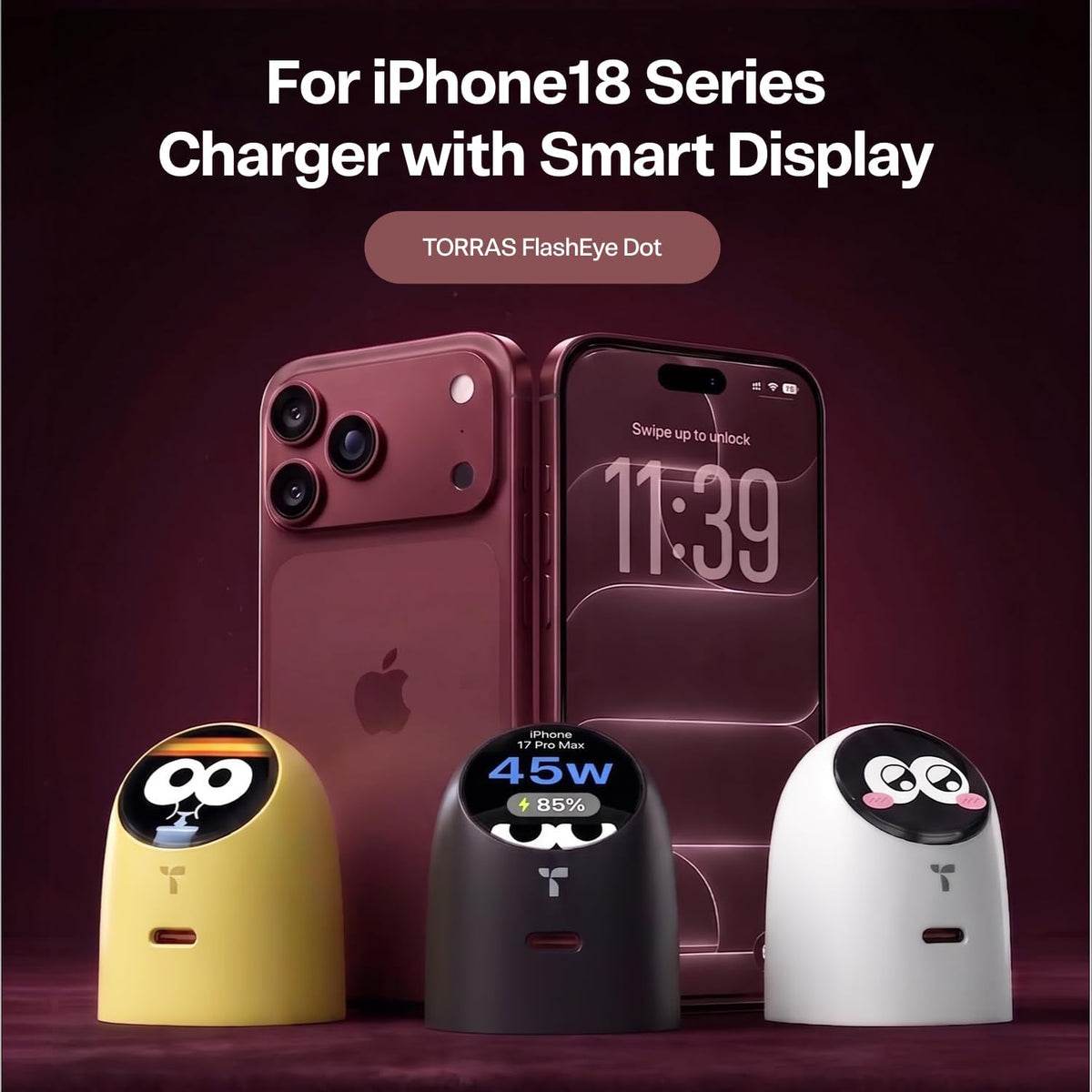 Smart Display Fast Wall Charger