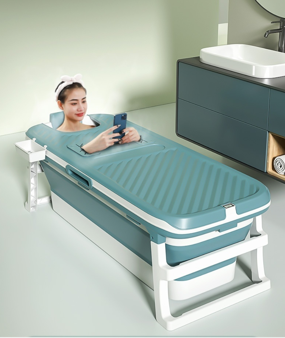 Foldable Temperature-Sensing Bathtub