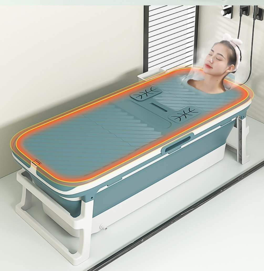 Foldable Temperature-Sensing Bathtub