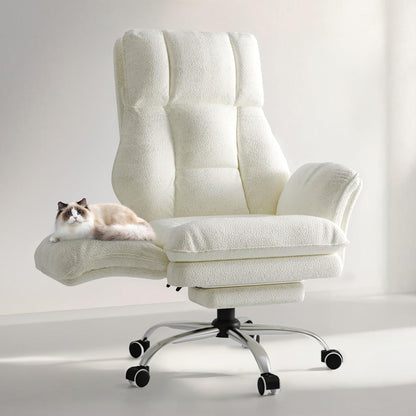 Reclining office chair flip-up armrests